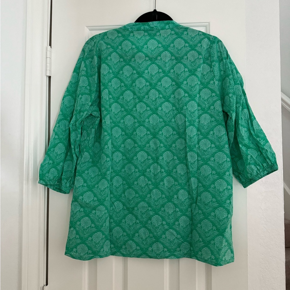 Ro’s Garden Green Floral Women's Top Size Small - Picture 9 of 9